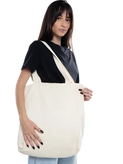 Ecobag personalizada com a estampa da sua marca, produzida pela Gubo
